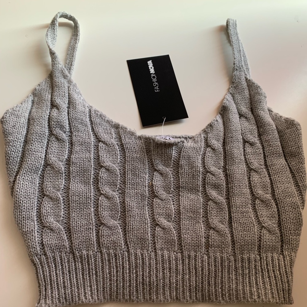 Nikita Cable Knit Short Set - Heather Grey